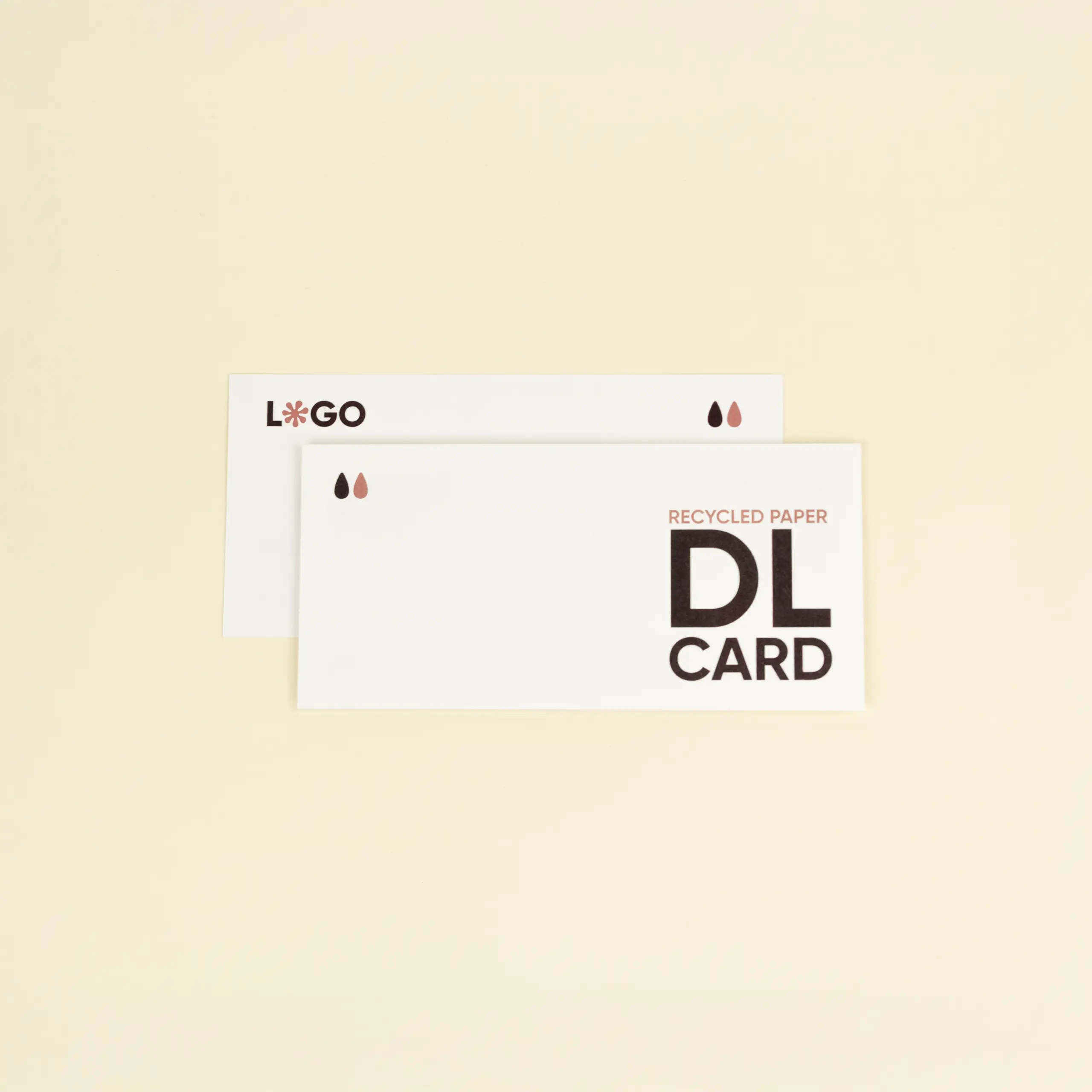 PAPEL ECO: Tarjeton americano DL. 21×10 cm.