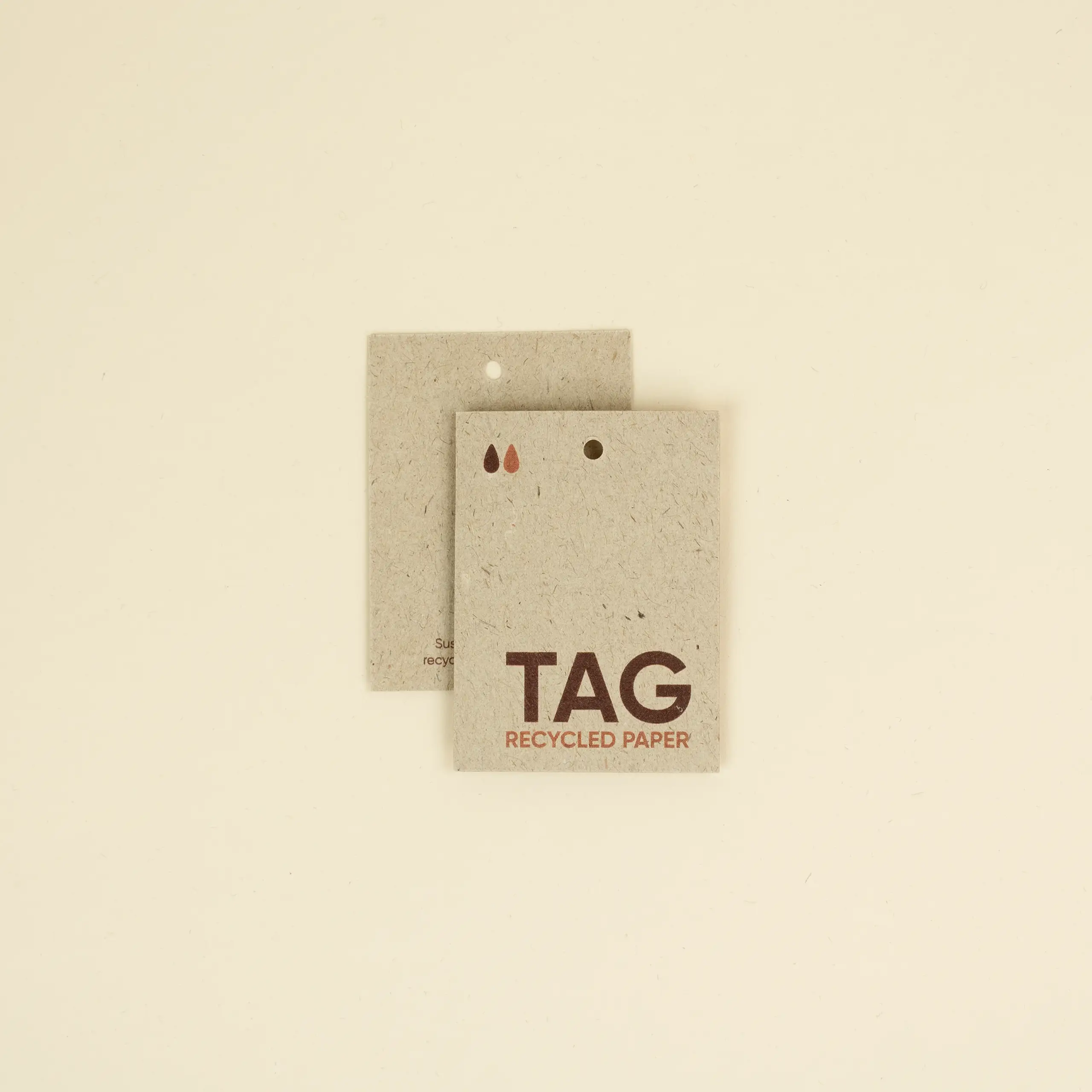 PAPIER ÉCOLOGIQUE: Étiquettes, 7,5×5,5 cm.